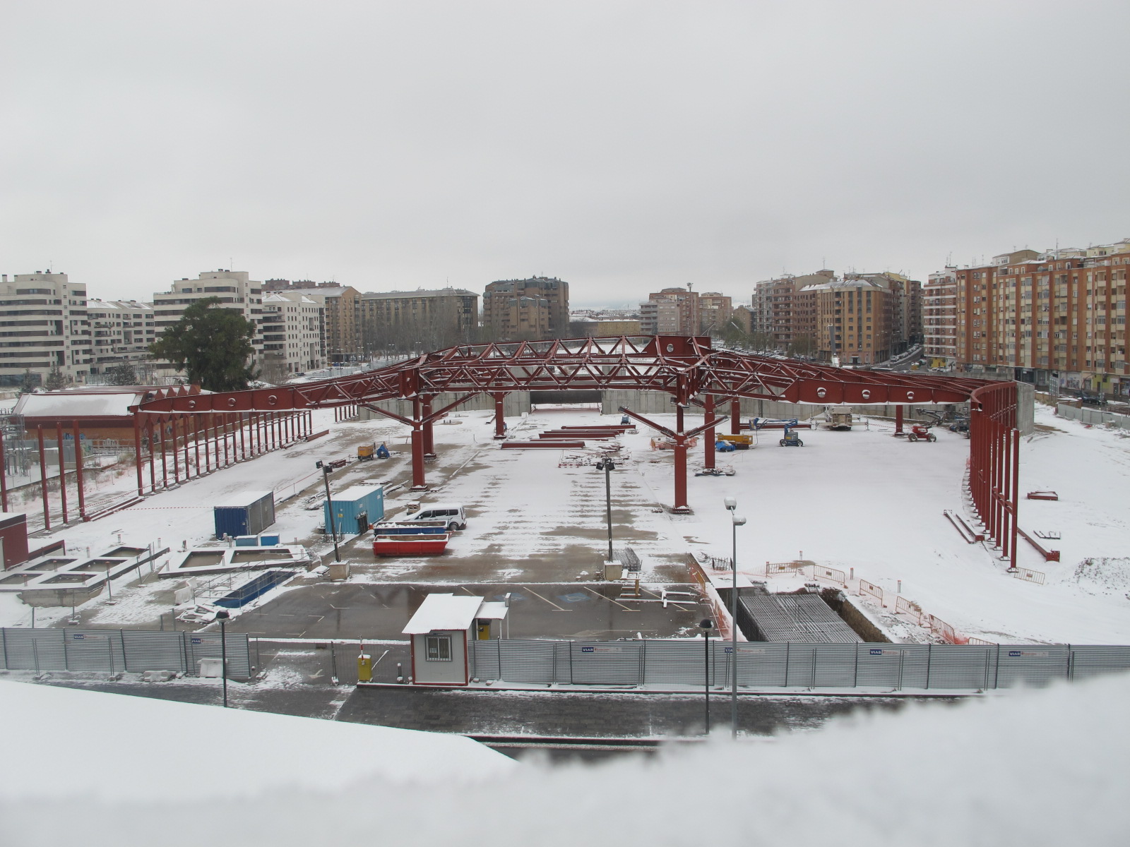 Estado de las obras de la Nueva Estación de Autobuses, febrero 2018