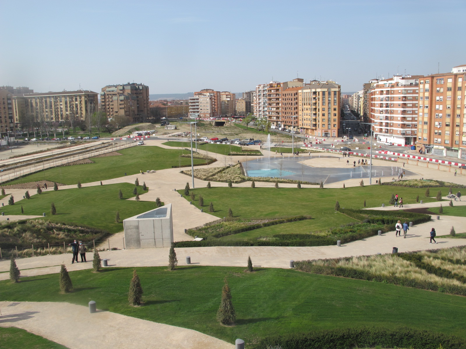 Vista del parque desde la colina